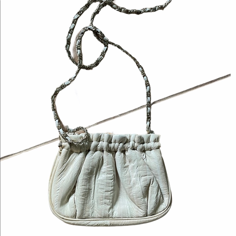 Eel skin clutch